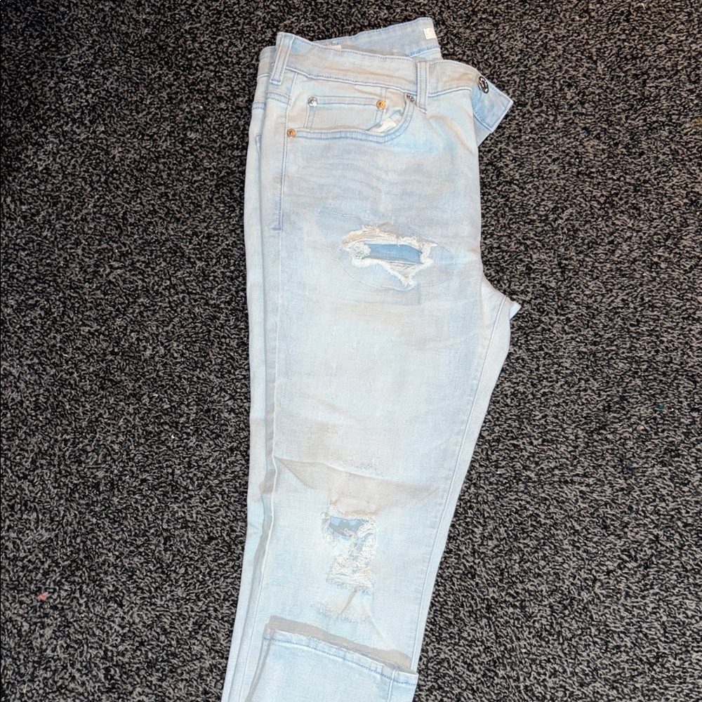 PacSun Light Blue Distressed Skinny Jeans